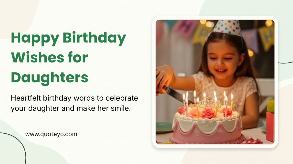 Happy Birthday Wishes for Daughters