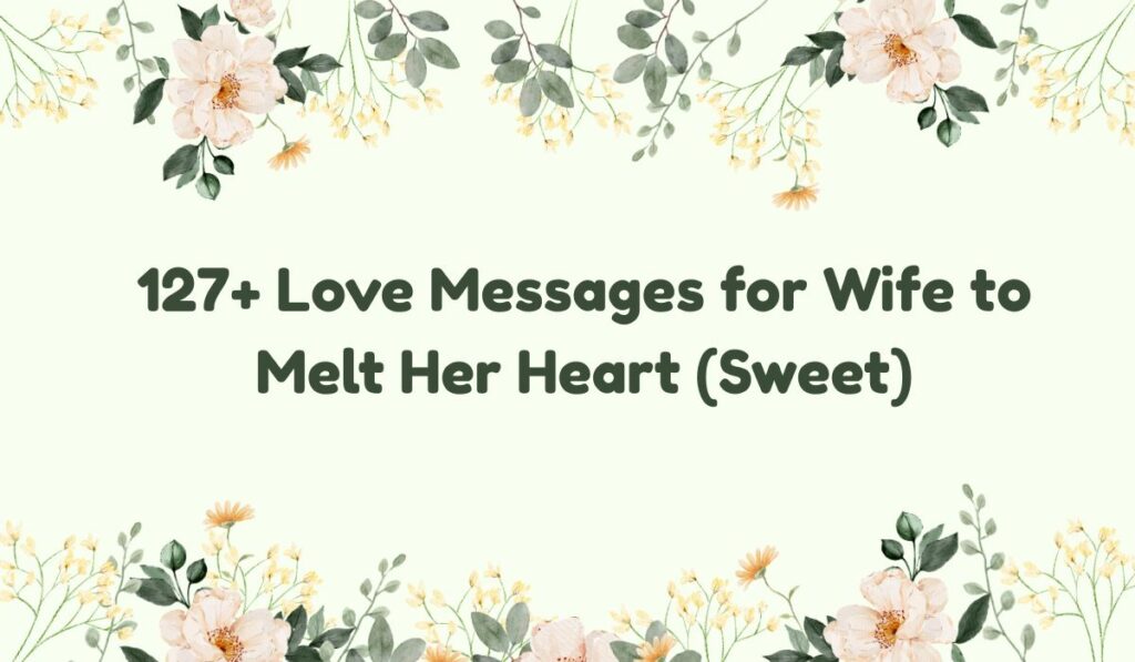Love message for my wife