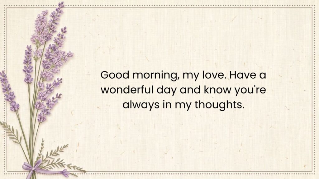 good morning paragraphs to her