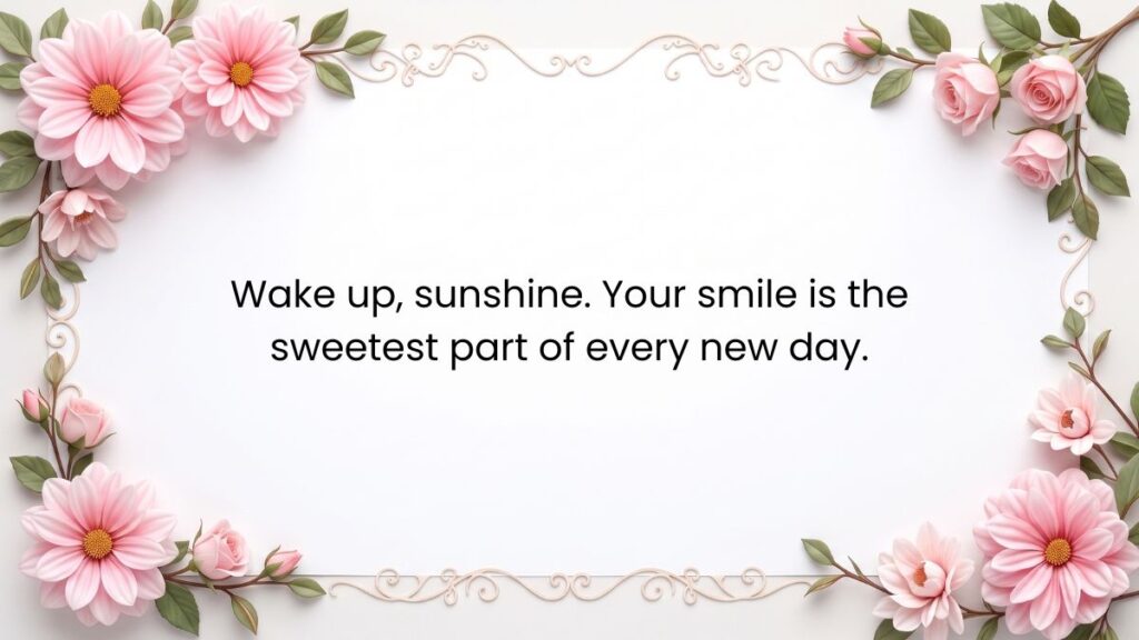 good morning paragraphs to her