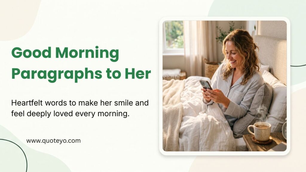 good morning paragraphs to her
