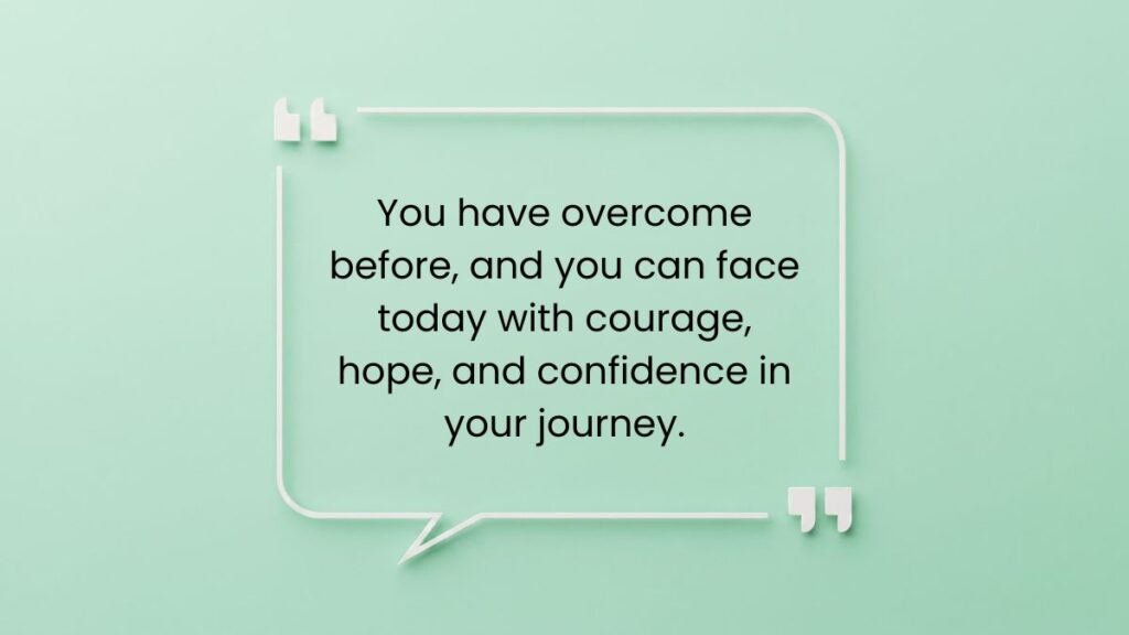 Mint green quote bubble card featuring an encouraging message about african american good morning quotes.