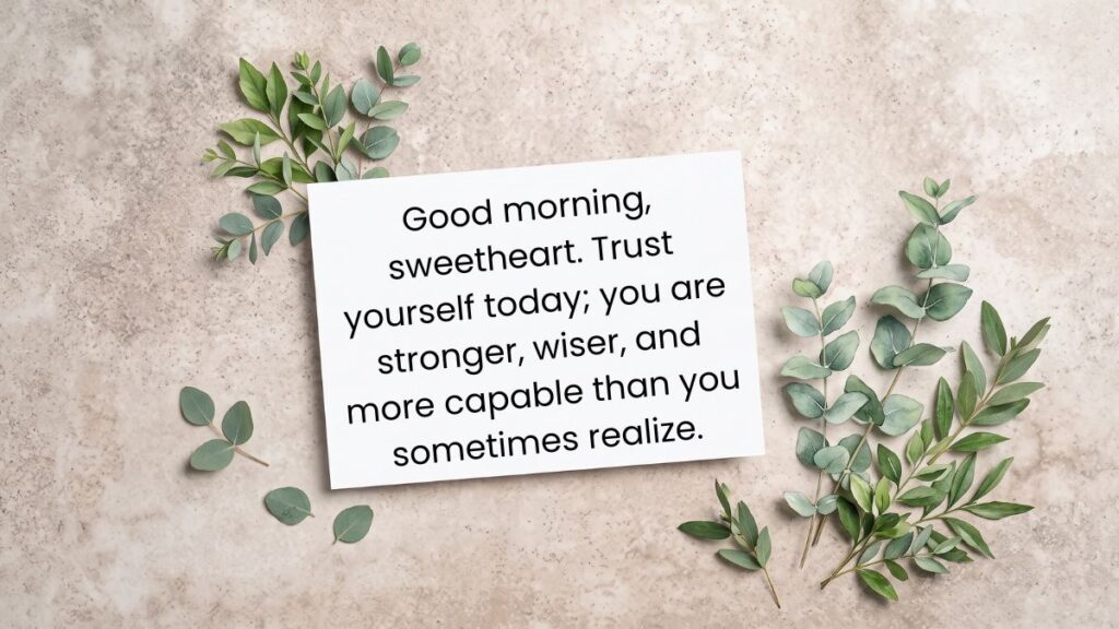 good morning message for her
