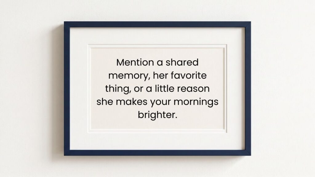 good morning message for her