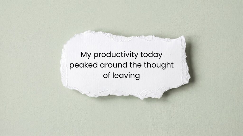 Torn piece of white paper on green background with happy friday motivational quotes.