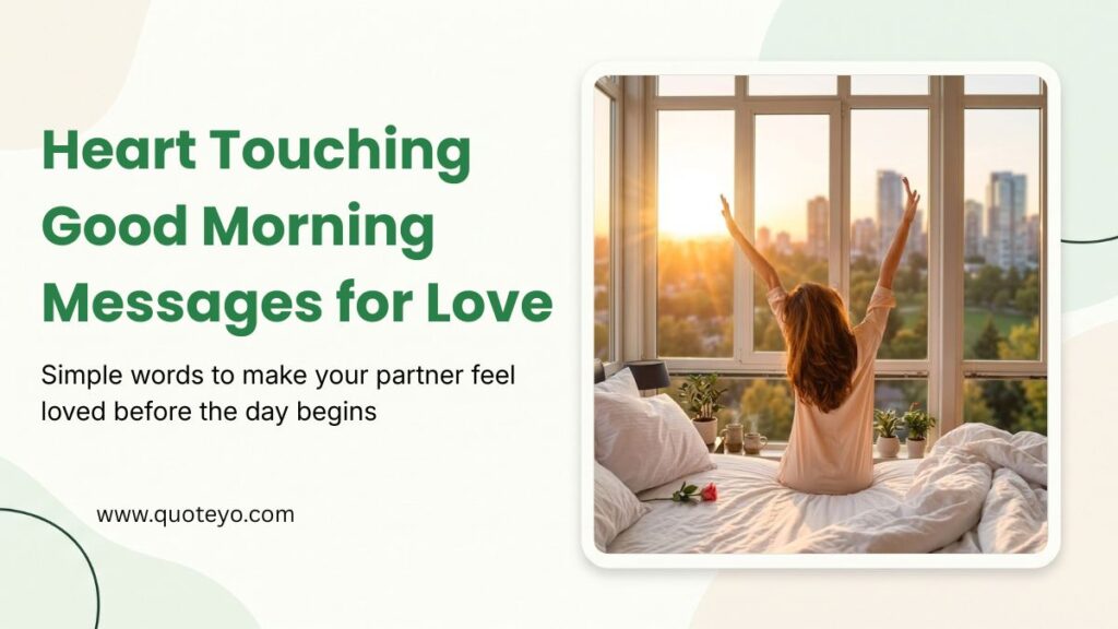 heart touching good morning messages for love