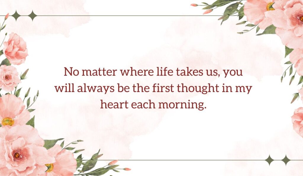 lovely good morning message for her