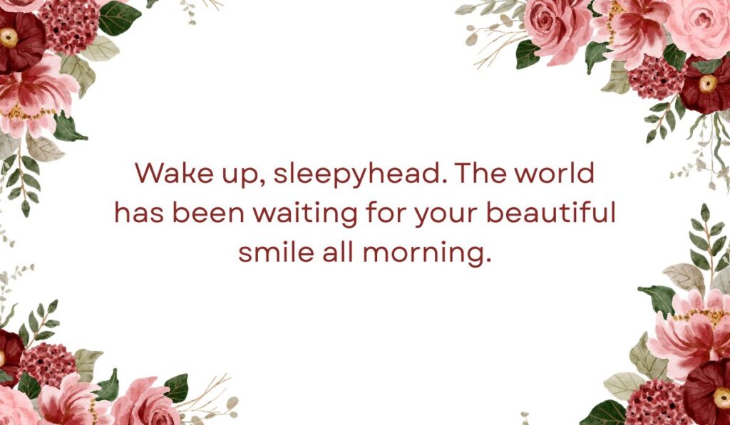 lovely good morning message for her