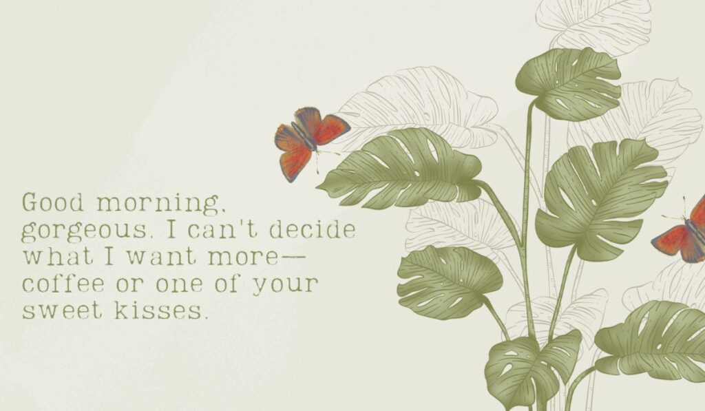 lovely good morning message for her