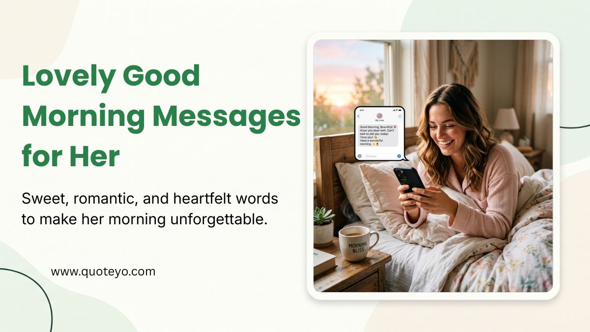 lovely good morning message for her