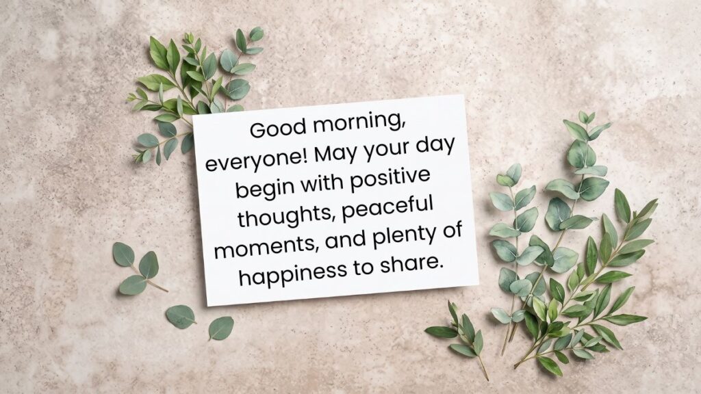 positive good morning messages for friends