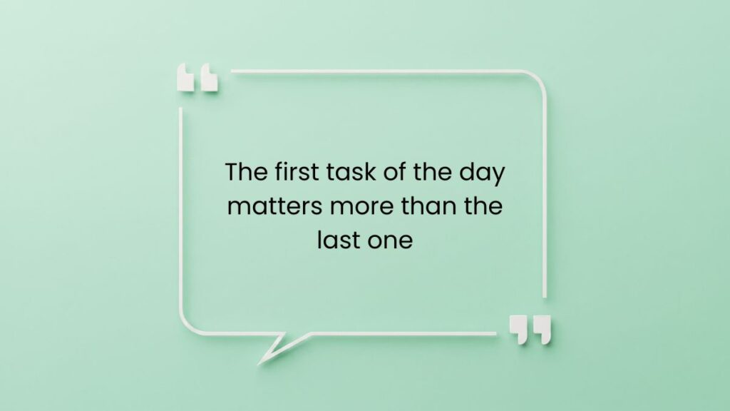 Mint green quote bubble background displaying tuesday motivational quotes for work text card.