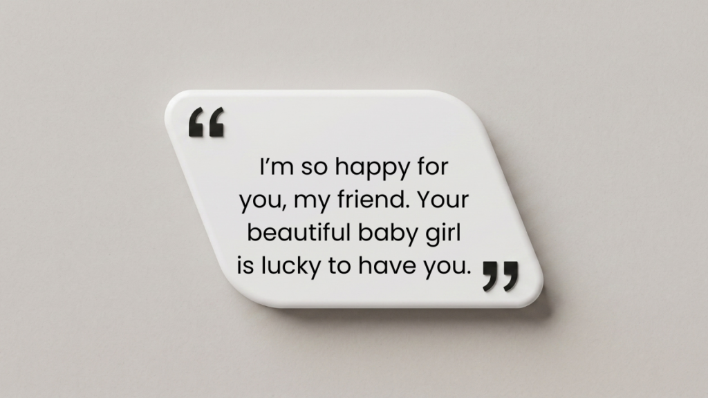 Newborn baby girl wishes for a friend
